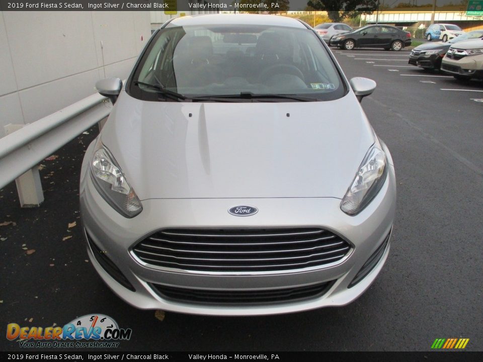 2019 Ford Fiesta S Sedan Ingot Silver / Charcoal Black Photo #9