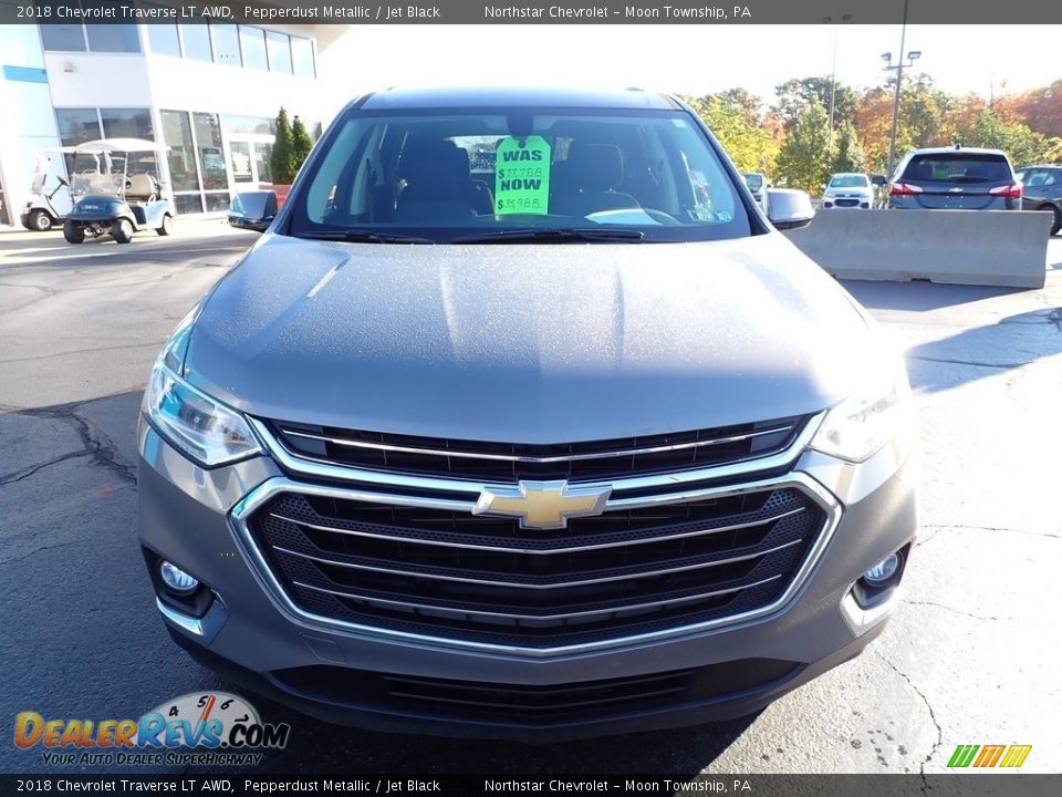 2018 Chevrolet Traverse LT AWD Pepperdust Metallic / Jet Black Photo #10