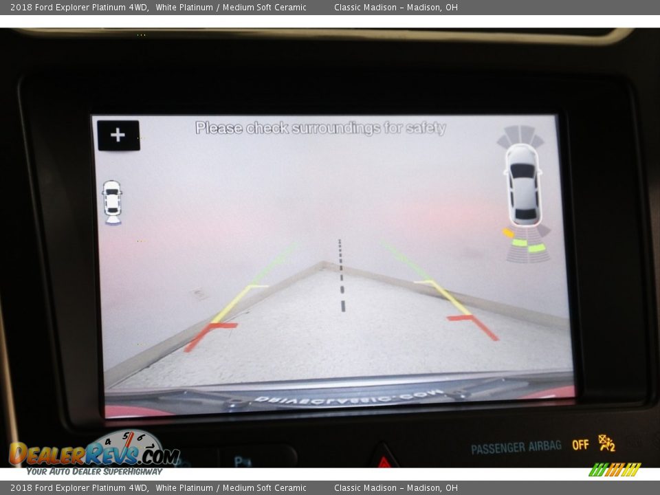 2018 Ford Explorer Platinum 4WD White Platinum / Medium Soft Ceramic Photo #15