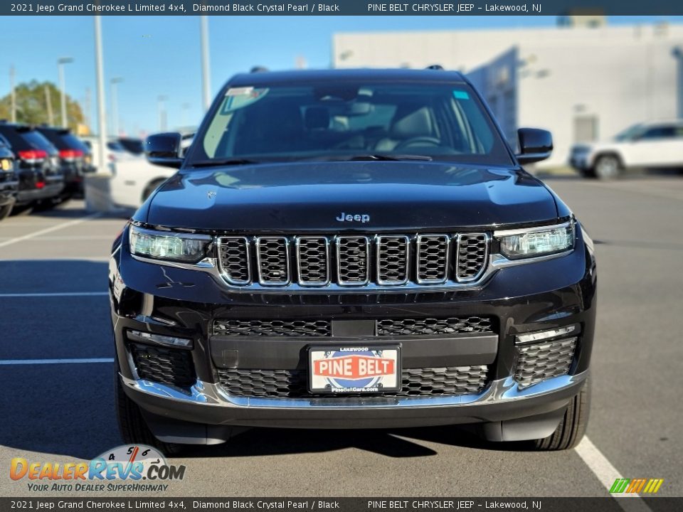 2021 Jeep Grand Cherokee L Limited 4x4 Diamond Black Crystal Pearl / Black Photo #3