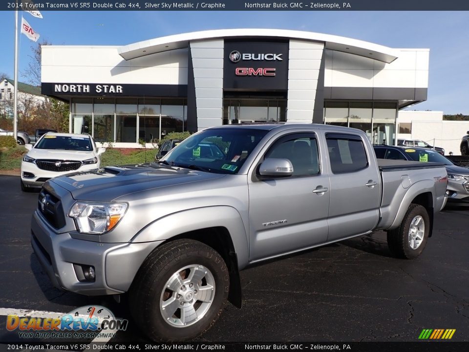 2014 Toyota Tacoma V6 SR5 Double Cab 4x4 Silver Sky Metallic / Graphite Photo #1