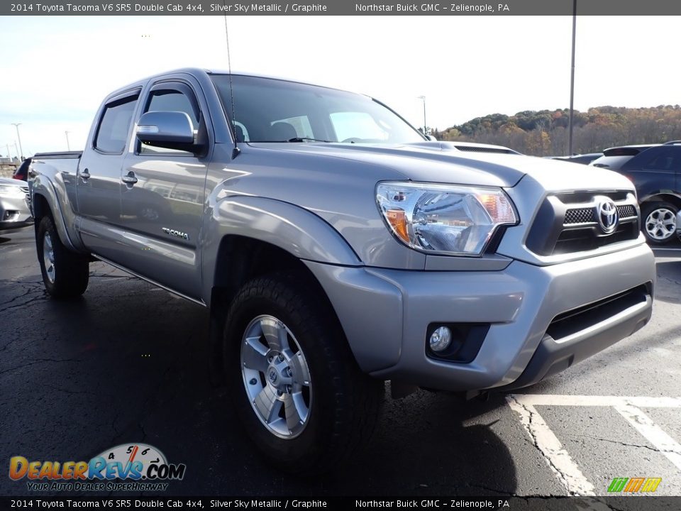 2014 Toyota Tacoma V6 SR5 Double Cab 4x4 Silver Sky Metallic / Graphite Photo #4