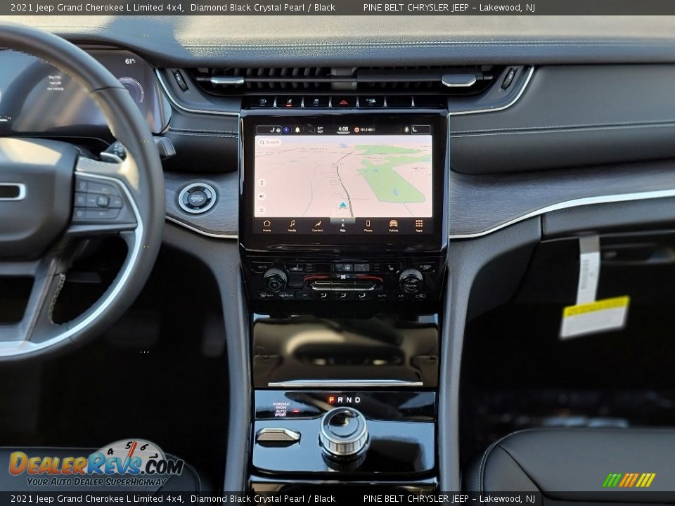 2021 Jeep Grand Cherokee L Limited 4x4 Diamond Black Crystal Pearl / Black Photo #12