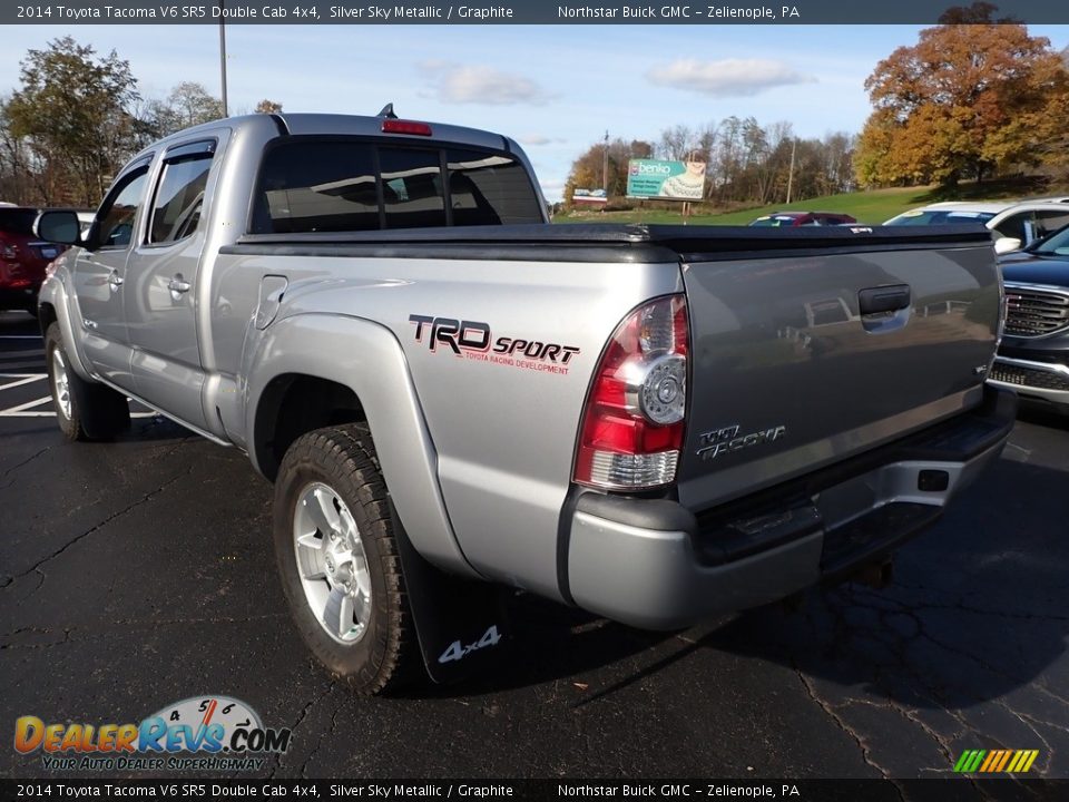 2014 Toyota Tacoma V6 SR5 Double Cab 4x4 Silver Sky Metallic / Graphite Photo #11