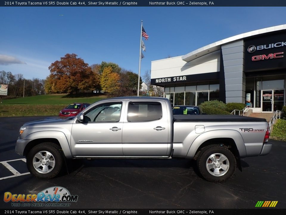 2014 Toyota Tacoma V6 SR5 Double Cab 4x4 Silver Sky Metallic / Graphite Photo #12