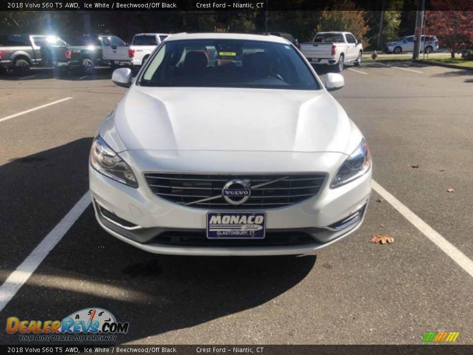 2018 Volvo S60 T5 AWD Ice White / Beechwood/Off Black Photo #1
