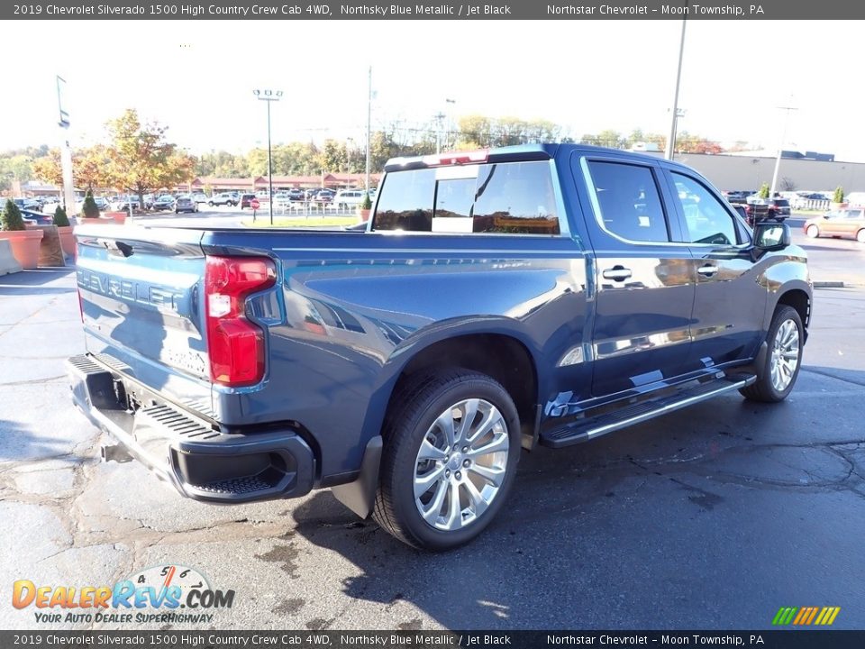 2019 Chevrolet Silverado 1500 High Country Crew Cab 4WD Northsky Blue Metallic / Jet Black Photo #8