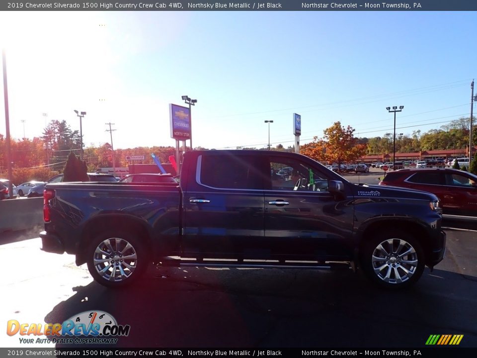 2019 Chevrolet Silverado 1500 High Country Crew Cab 4WD Northsky Blue Metallic / Jet Black Photo #9