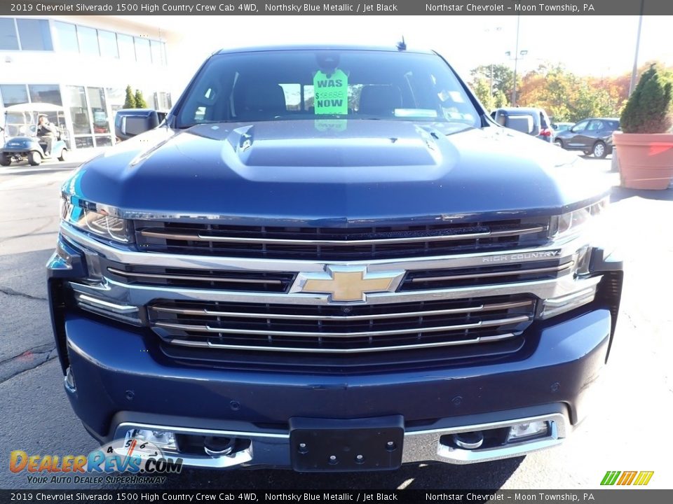 2019 Chevrolet Silverado 1500 High Country Crew Cab 4WD Northsky Blue Metallic / Jet Black Photo #10