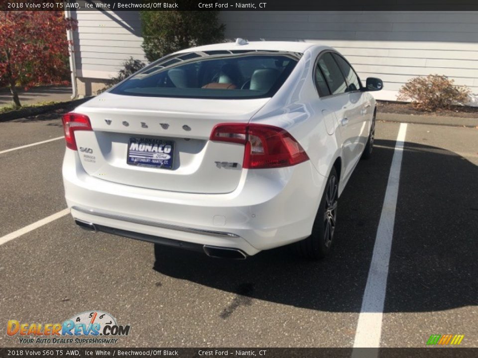 2018 Volvo S60 T5 AWD Ice White / Beechwood/Off Black Photo #4