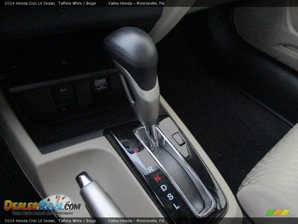 2014 Honda Civic LX Sedan Taffeta White / Beige Photo #18