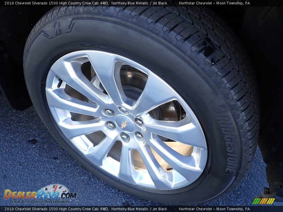 2019 Chevrolet Silverado 1500 High Country Crew Cab 4WD Northsky Blue Metallic / Jet Black Photo #11