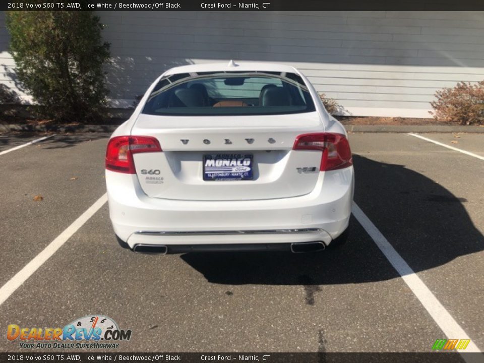 2018 Volvo S60 T5 AWD Ice White / Beechwood/Off Black Photo #5
