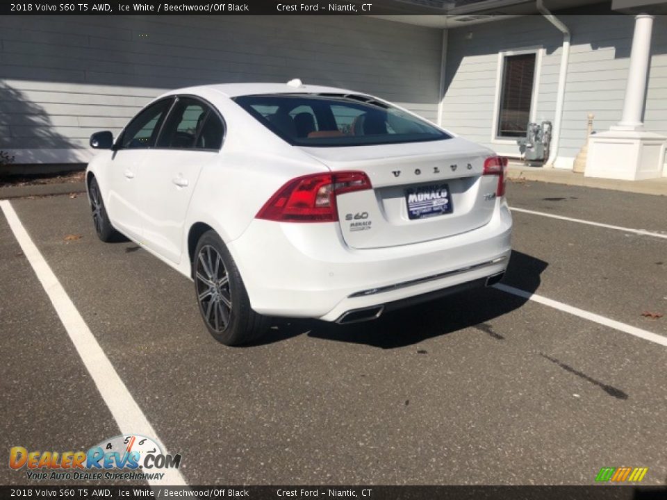 2018 Volvo S60 T5 AWD Ice White / Beechwood/Off Black Photo #6