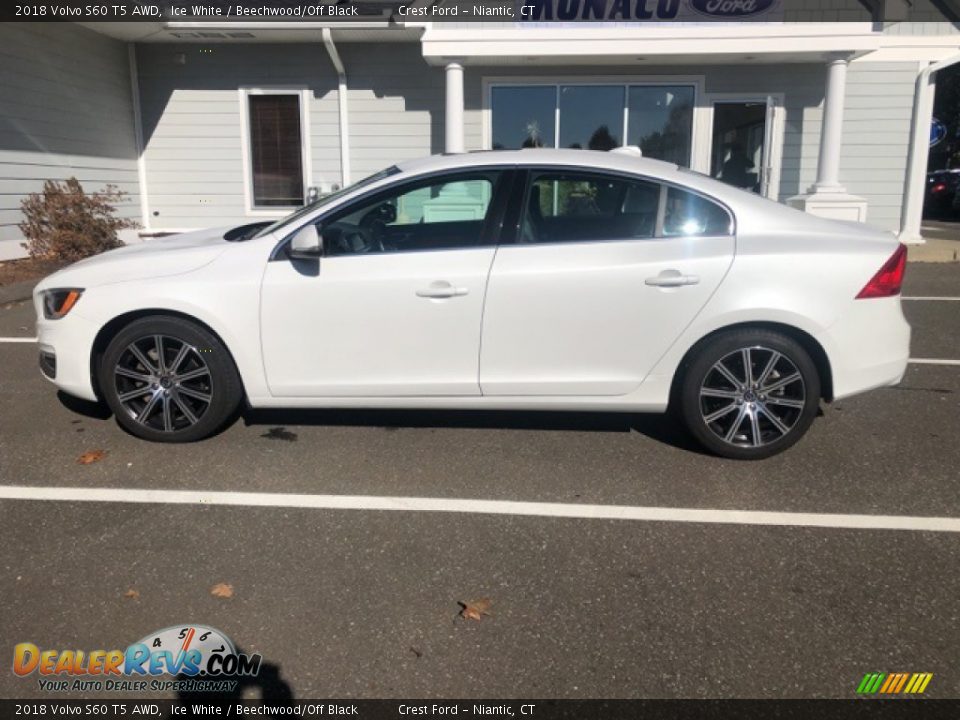 2018 Volvo S60 T5 AWD Ice White / Beechwood/Off Black Photo #7
