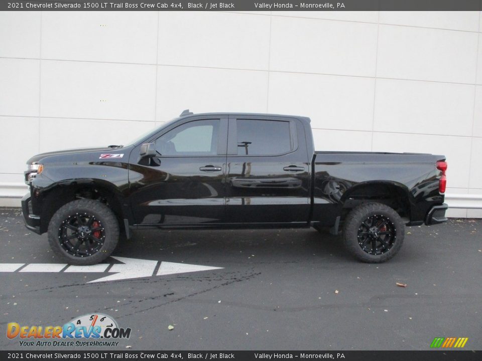 Black 2021 Chevrolet Silverado 1500 LT Trail Boss Crew Cab 4x4 Photo #2