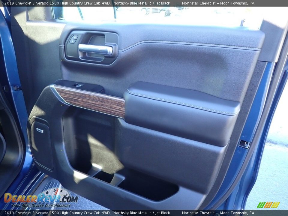 2019 Chevrolet Silverado 1500 High Country Crew Cab 4WD Northsky Blue Metallic / Jet Black Photo #15