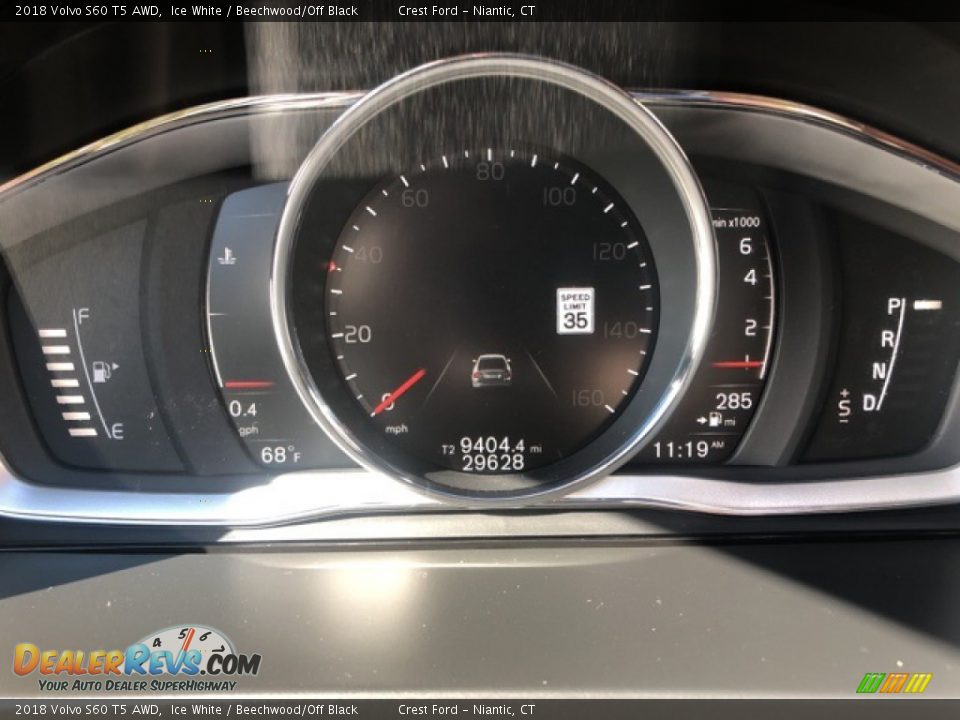 2018 Volvo S60 T5 AWD Ice White / Beechwood/Off Black Photo #13