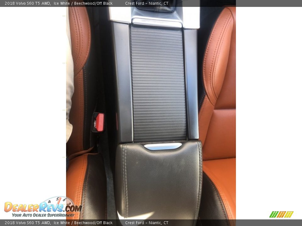 2018 Volvo S60 T5 AWD Ice White / Beechwood/Off Black Photo #16