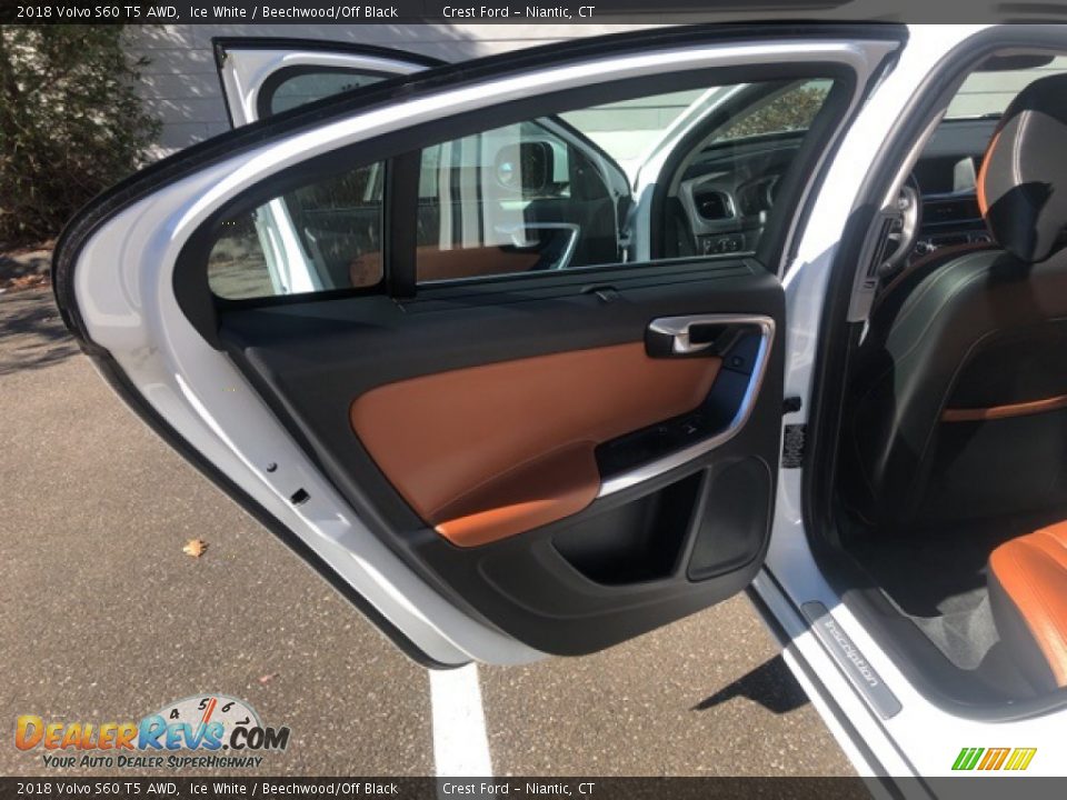 2018 Volvo S60 T5 AWD Ice White / Beechwood/Off Black Photo #20
