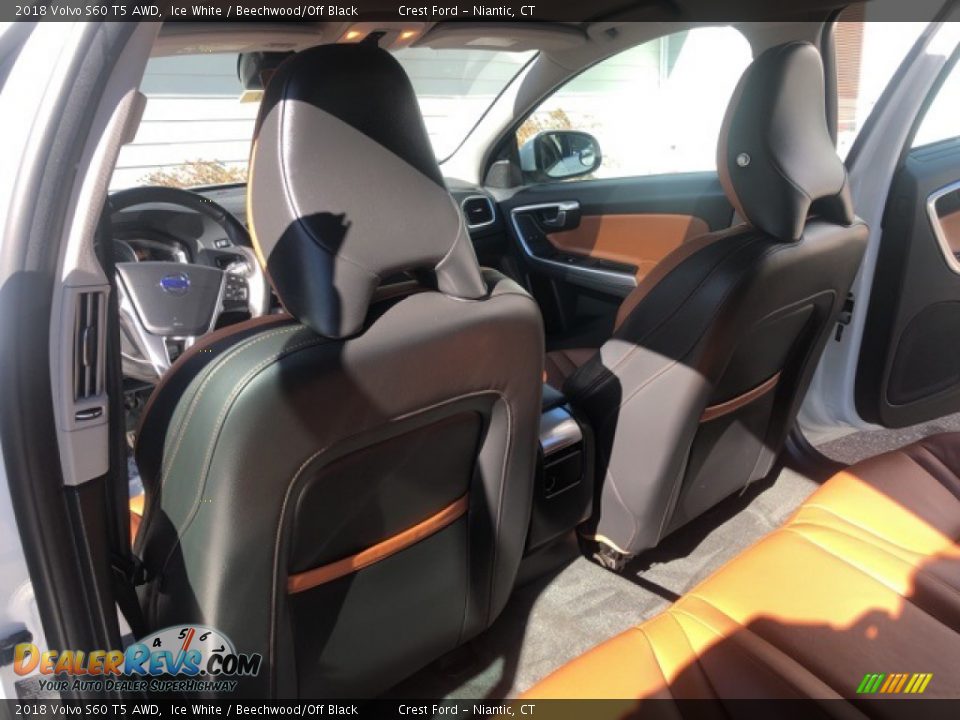 2018 Volvo S60 T5 AWD Ice White / Beechwood/Off Black Photo #22