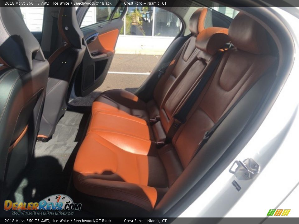 2018 Volvo S60 T5 AWD Ice White / Beechwood/Off Black Photo #23