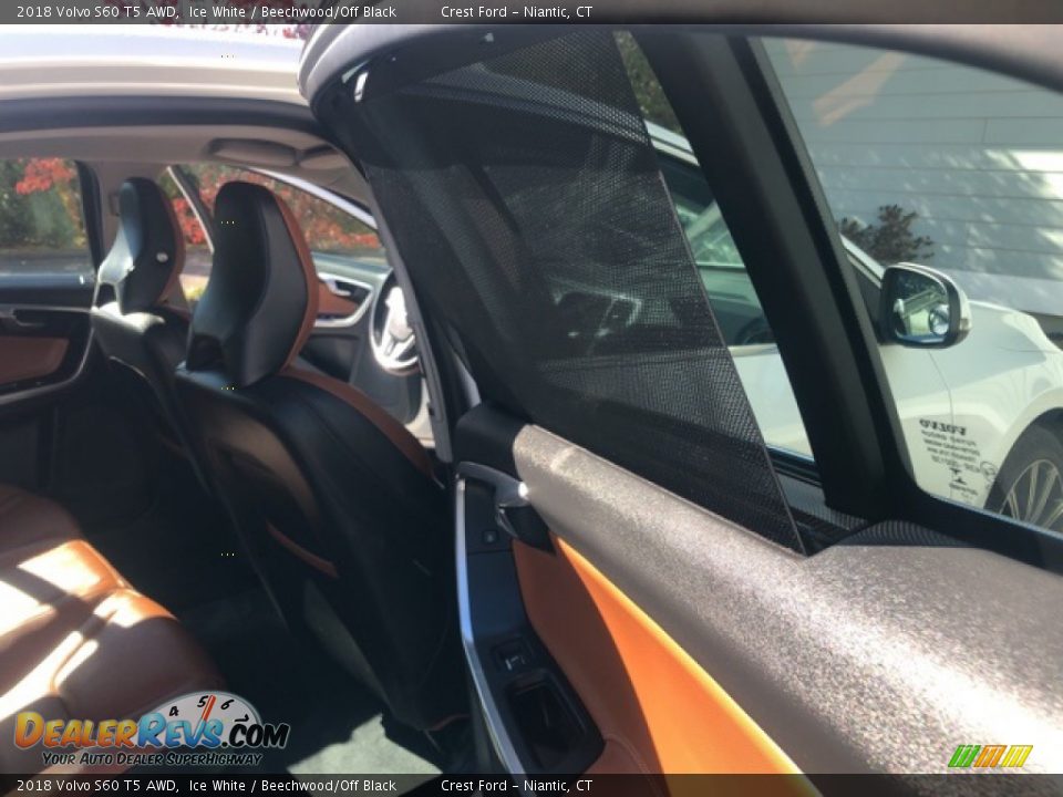 2018 Volvo S60 T5 AWD Ice White / Beechwood/Off Black Photo #29