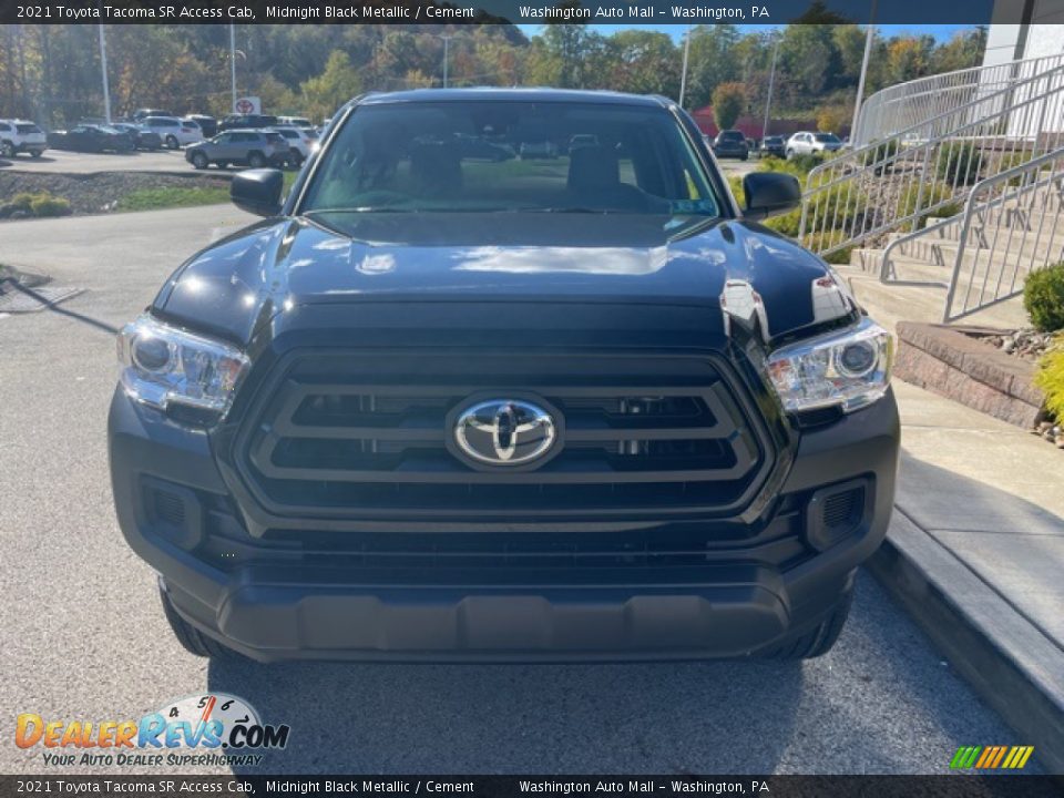 2021 Toyota Tacoma SR Access Cab Midnight Black Metallic / Cement Photo #6