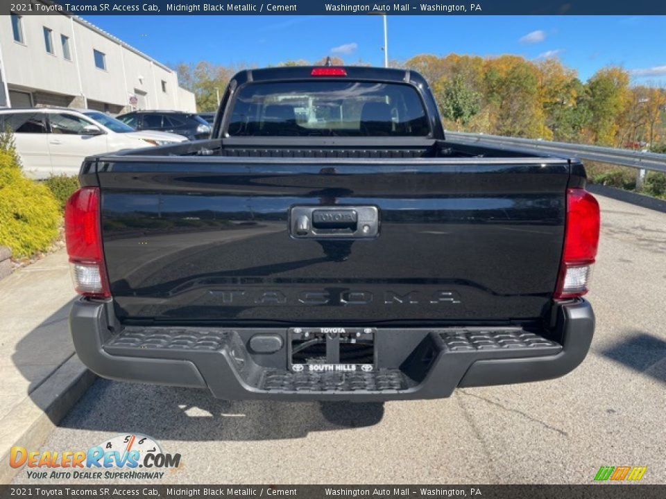 2021 Toyota Tacoma SR Access Cab Midnight Black Metallic / Cement Photo #8