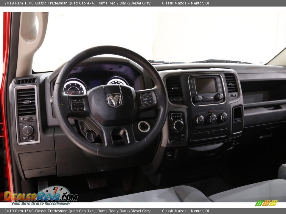 2019 Ram 1500 Classic Tradesman Quad Cab 4x4 Flame Red / Black/Diesel Gray Photo #6