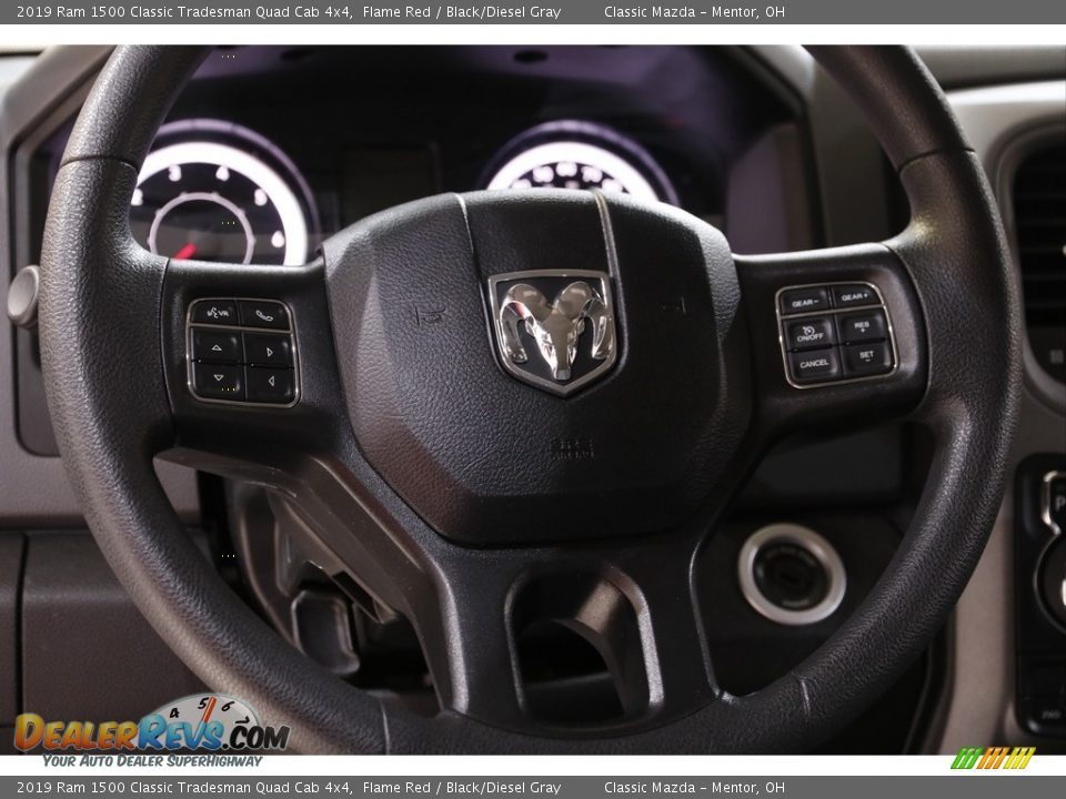 2019 Ram 1500 Classic Tradesman Quad Cab 4x4 Flame Red / Black/Diesel Gray Photo #7