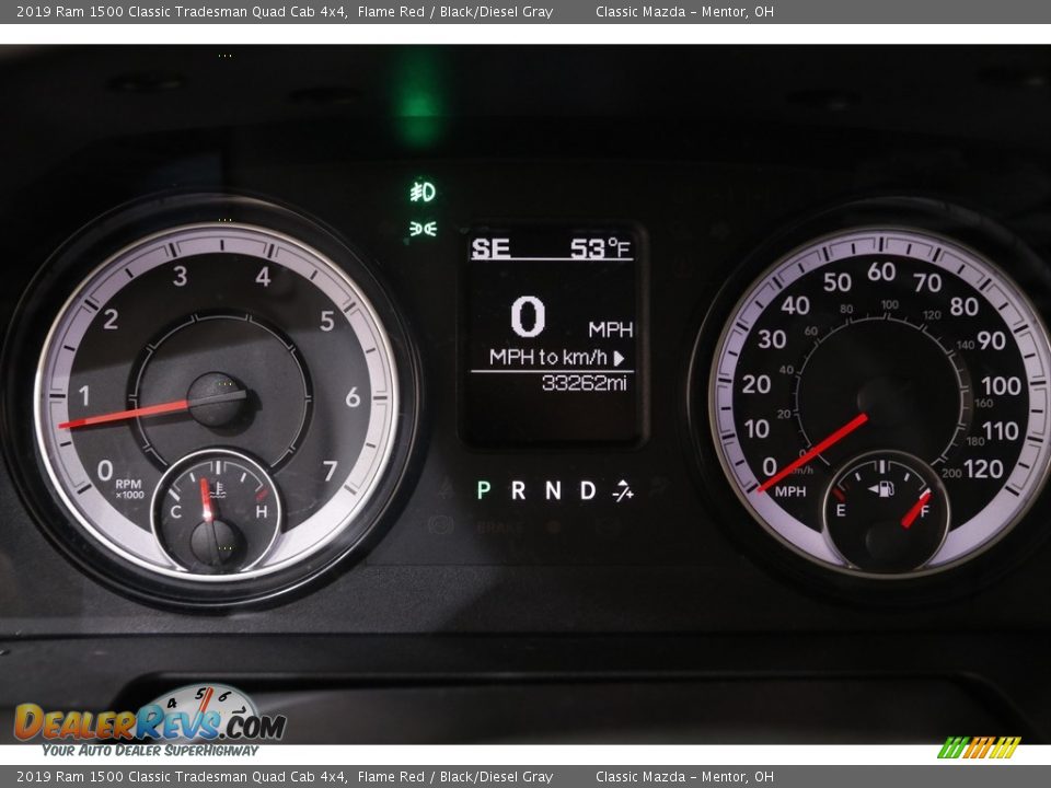 2019 Ram 1500 Classic Tradesman Quad Cab 4x4 Flame Red / Black/Diesel Gray Photo #8