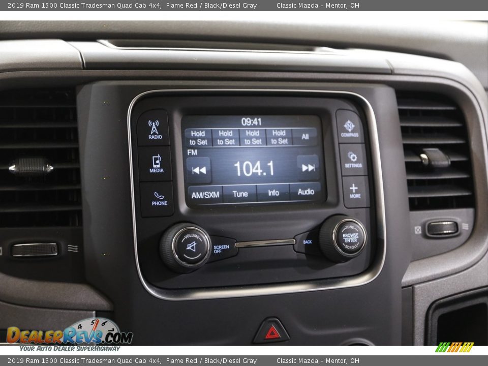 2019 Ram 1500 Classic Tradesman Quad Cab 4x4 Flame Red / Black/Diesel Gray Photo #10