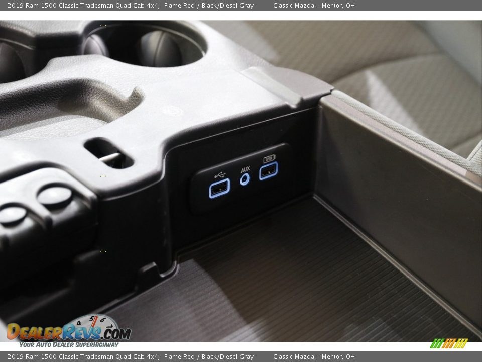 2019 Ram 1500 Classic Tradesman Quad Cab 4x4 Flame Red / Black/Diesel Gray Photo #13
