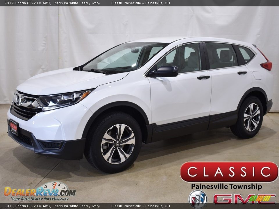 2019 Honda CR-V LX AWD Platinum White Pearl / Ivory Photo #1