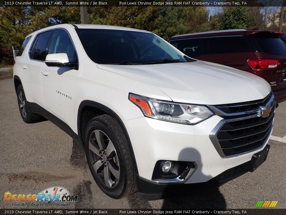 2019 Chevrolet Traverse LT AWD Summit White / Jet Black Photo #2