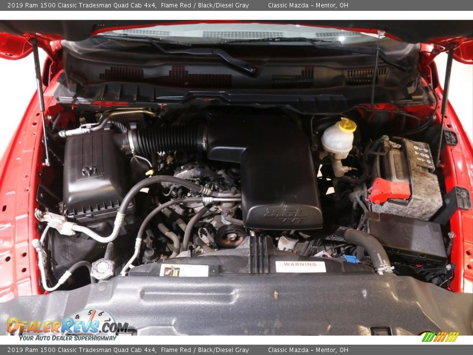 2019 Ram 1500 Classic Tradesman Quad Cab 4x4 Flame Red / Black/Diesel Gray Photo #18