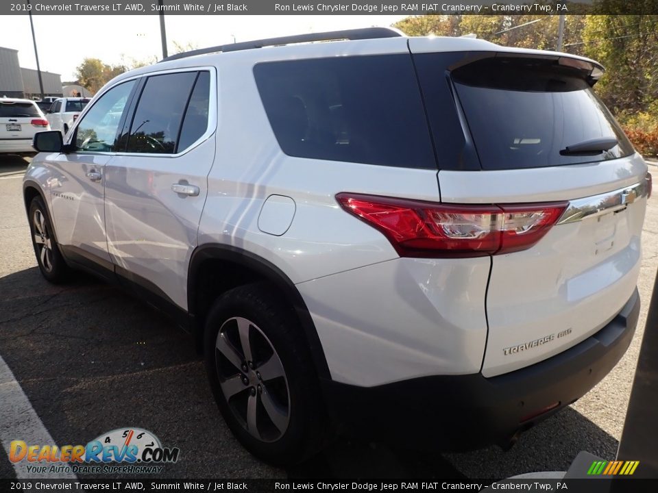 2019 Chevrolet Traverse LT AWD Summit White / Jet Black Photo #3