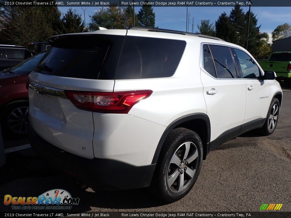 2019 Chevrolet Traverse LT AWD Summit White / Jet Black Photo #4