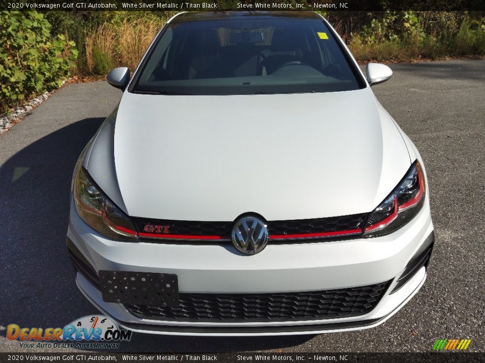 2020 Volkswagen Golf GTI Autobahn White Silver Metallic / Titan Black Photo #4
