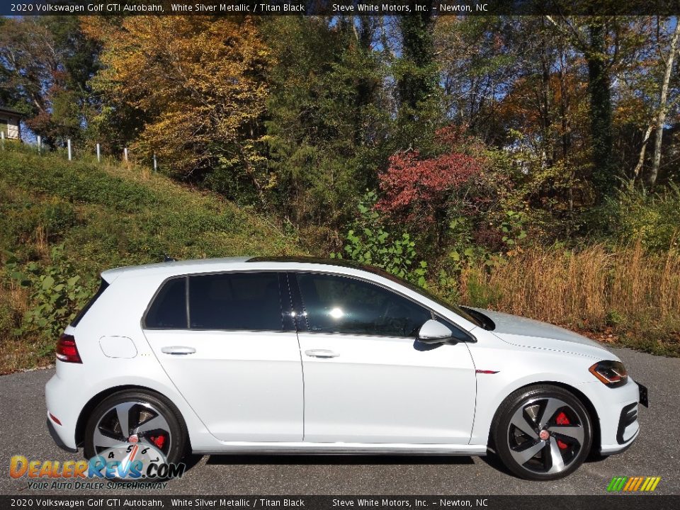 White Silver Metallic 2020 Volkswagen Golf GTI Autobahn Photo #6