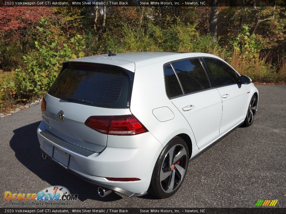 2020 Volkswagen Golf GTI Autobahn White Silver Metallic / Titan Black Photo #7
