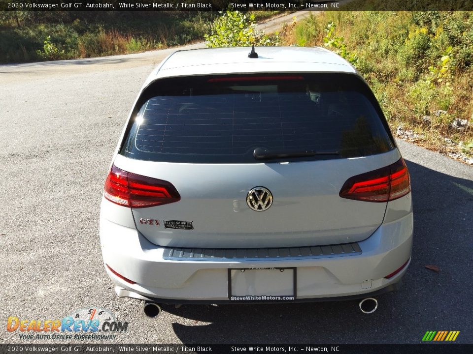 2020 Volkswagen Golf GTI Autobahn White Silver Metallic / Titan Black Photo #8