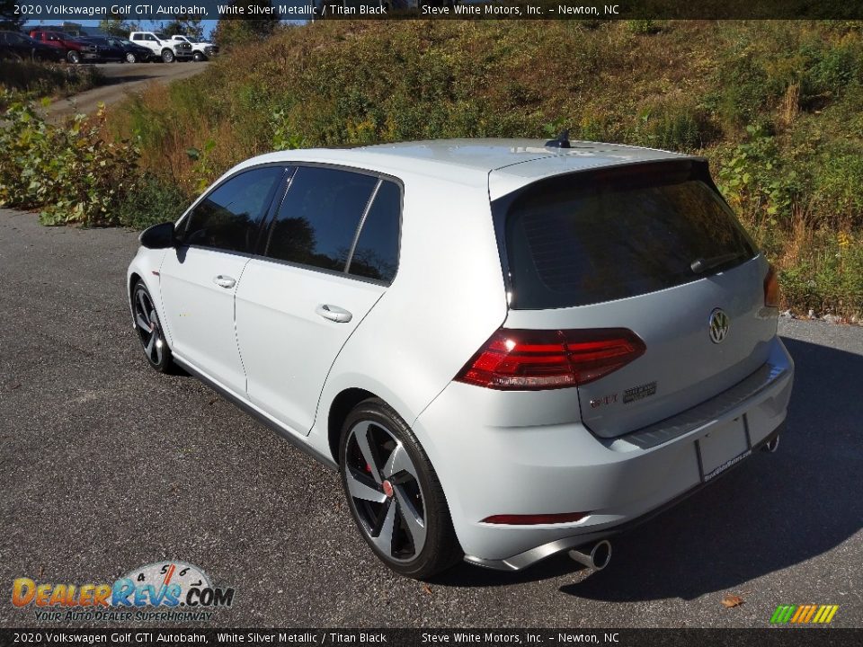 2020 Volkswagen Golf GTI Autobahn White Silver Metallic / Titan Black Photo #9