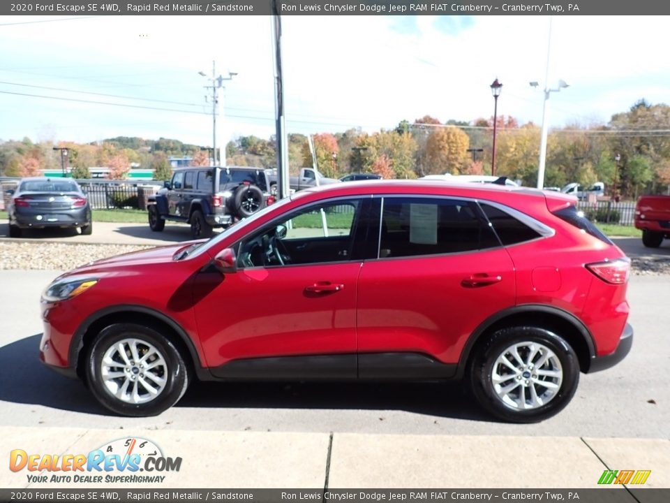 2020 Ford Escape SE 4WD Rapid Red Metallic / Sandstone Photo #6