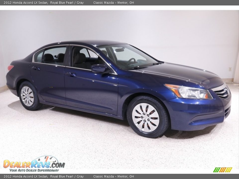 2012 Honda Accord LX Sedan Royal Blue Pearl / Gray Photo #1