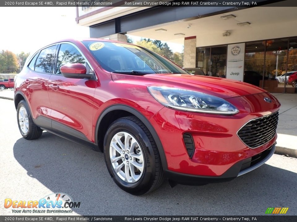 2020 Ford Escape SE 4WD Rapid Red Metallic / Sandstone Photo #9