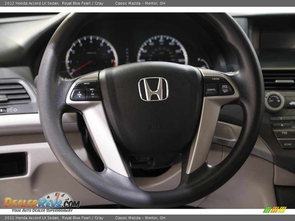 2012 Honda Accord LX Sedan Royal Blue Pearl / Gray Photo #7