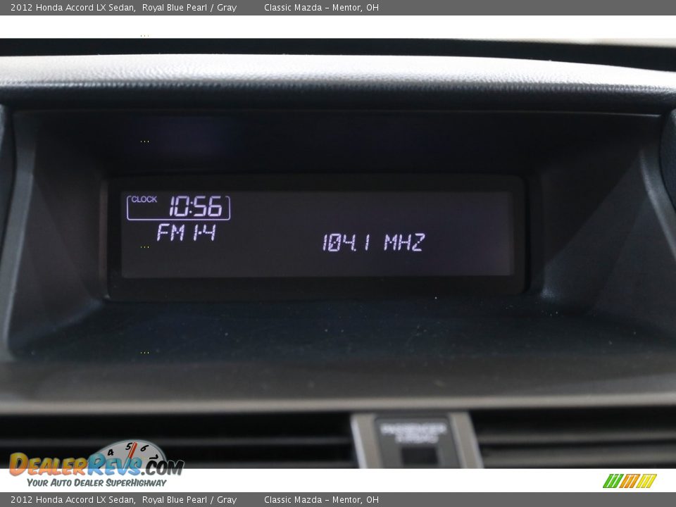 2012 Honda Accord LX Sedan Royal Blue Pearl / Gray Photo #10