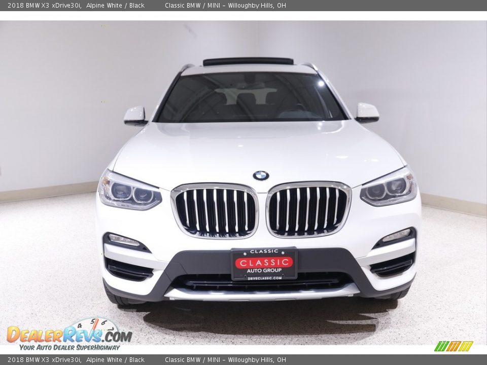 2018 BMW X3 xDrive30i Alpine White / Black Photo #2